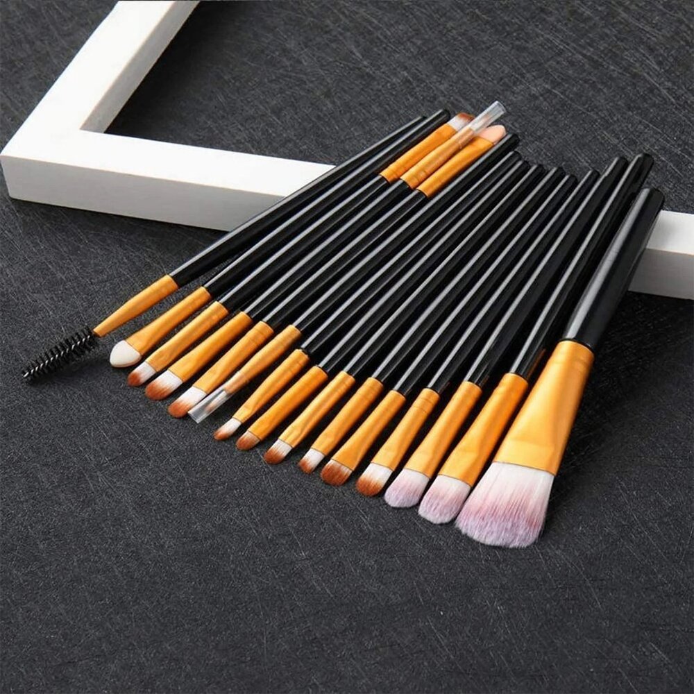 Beonon Makeup Brush Set 20 PCS – Foundation, Eyeshadow, Blending - Blackgold